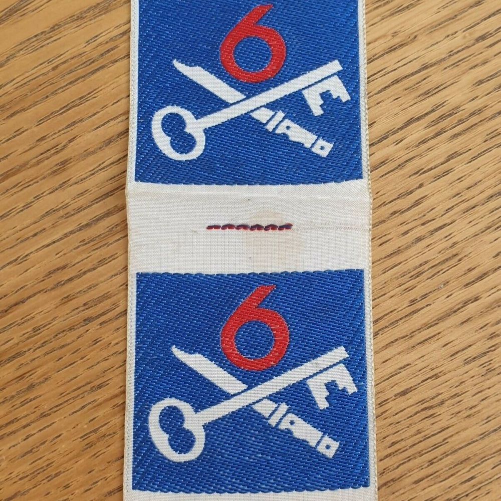 BRITISH 6TH INFANTRY BRIGADE FORMATION SIGN BADGE - PAIR