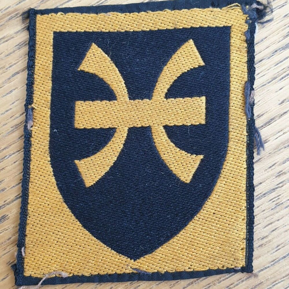 BRITISH 12TH INFANTRY BRIGADE EMBROIDERED CLOTH FORMATION BADGE