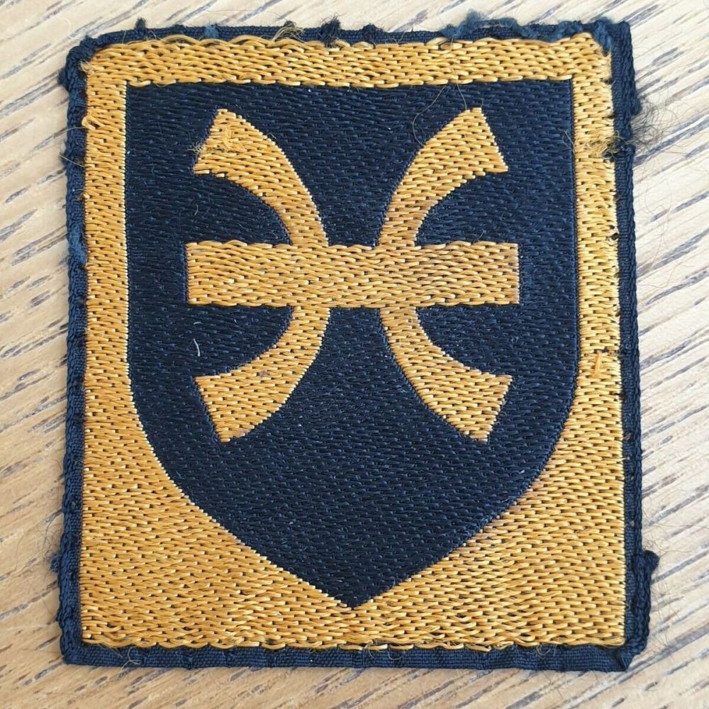 BRITISH 12TH INFANTRY BRIGADE EMBROIDERED CLOTH FORMATION BADGE
