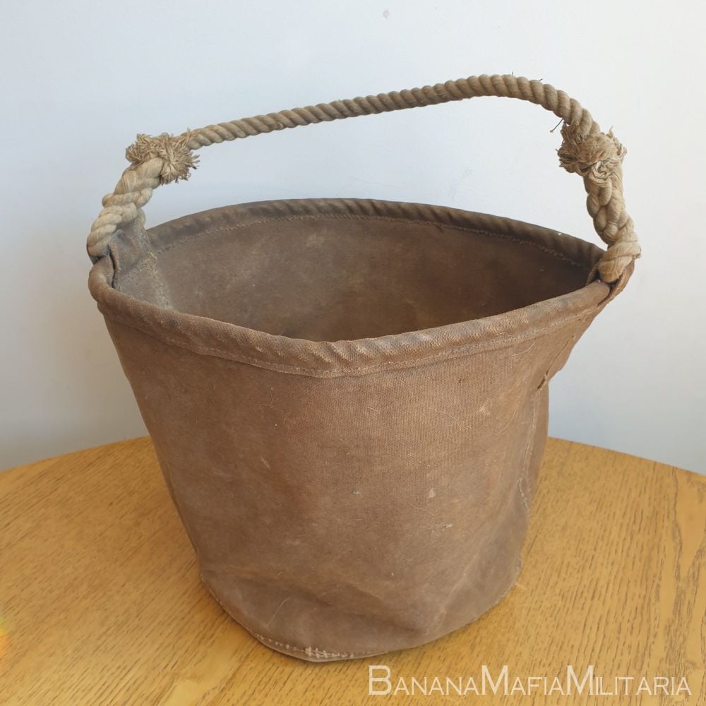 Original WW2 British army Cloth & rope water carrier