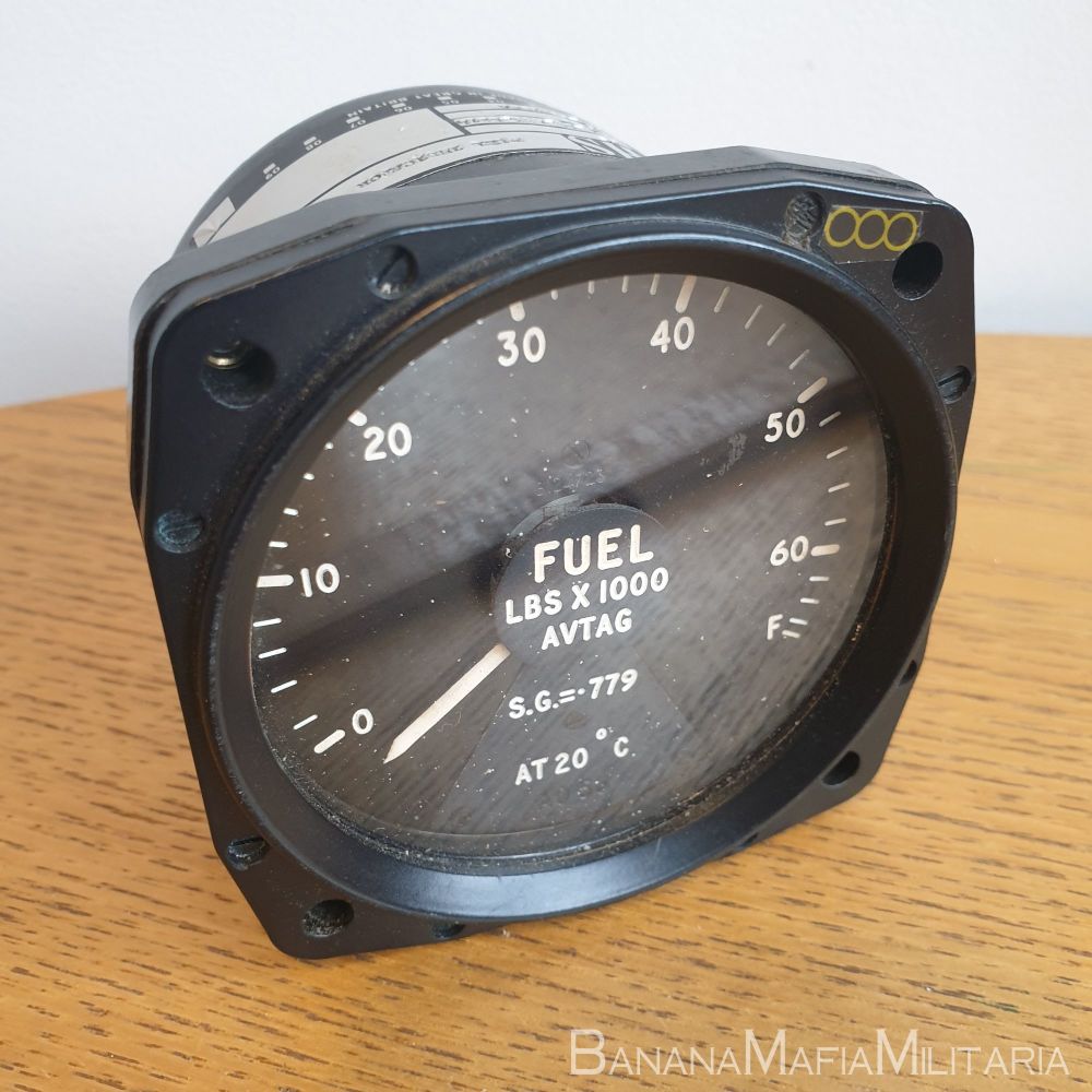 RAF Bomber Aircraft Fuel Quantity indicator Gauge Lbs X 1000 AVTAG SMITHS