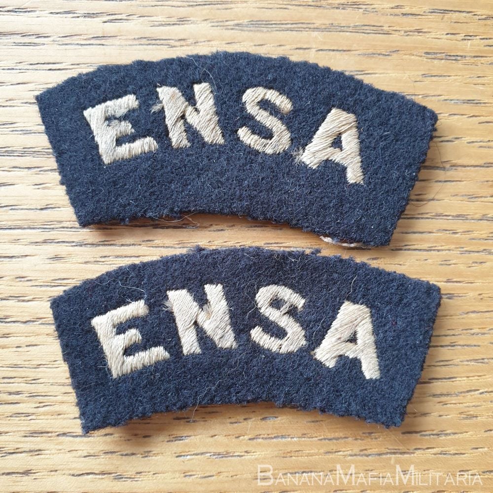 WW2 British Entertainments National Service Association (ENSA) Shoulder tit