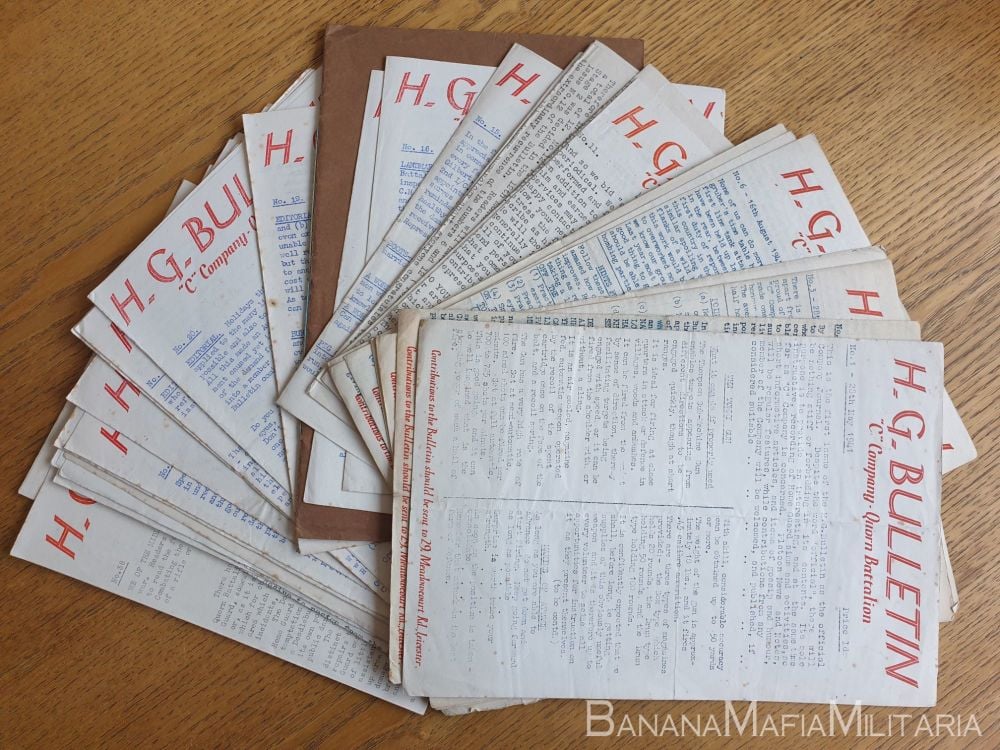 Leicestershire Home Guard - full set of 39 bulletins '41 to '44 c company Q