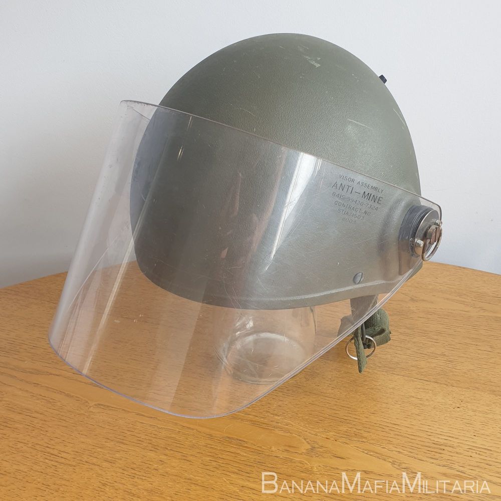 British army MKVI Helmet, with Anti-Mine Visor