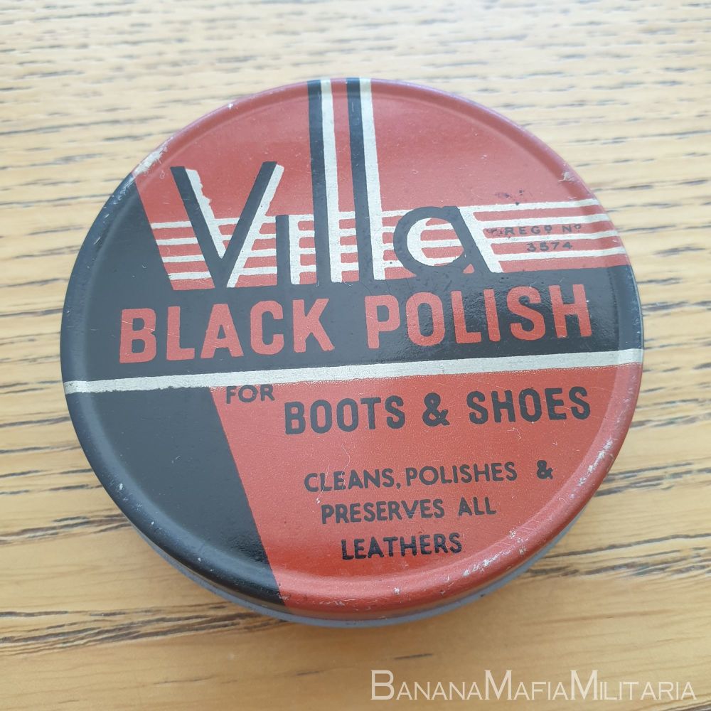 Villa Black Boot & Shoe Polish - British WW2 era