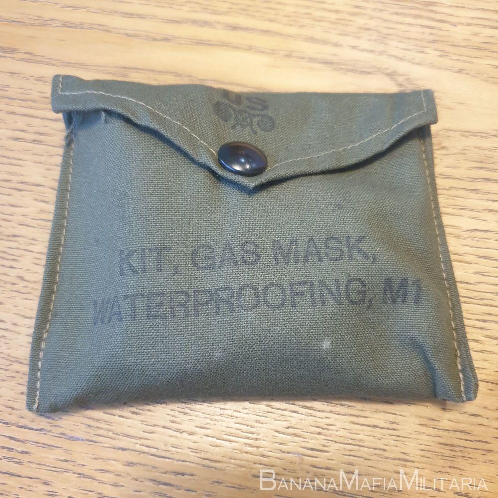 US Army M1 Gas Mask Waterproofing Kit Complete In Pouch
