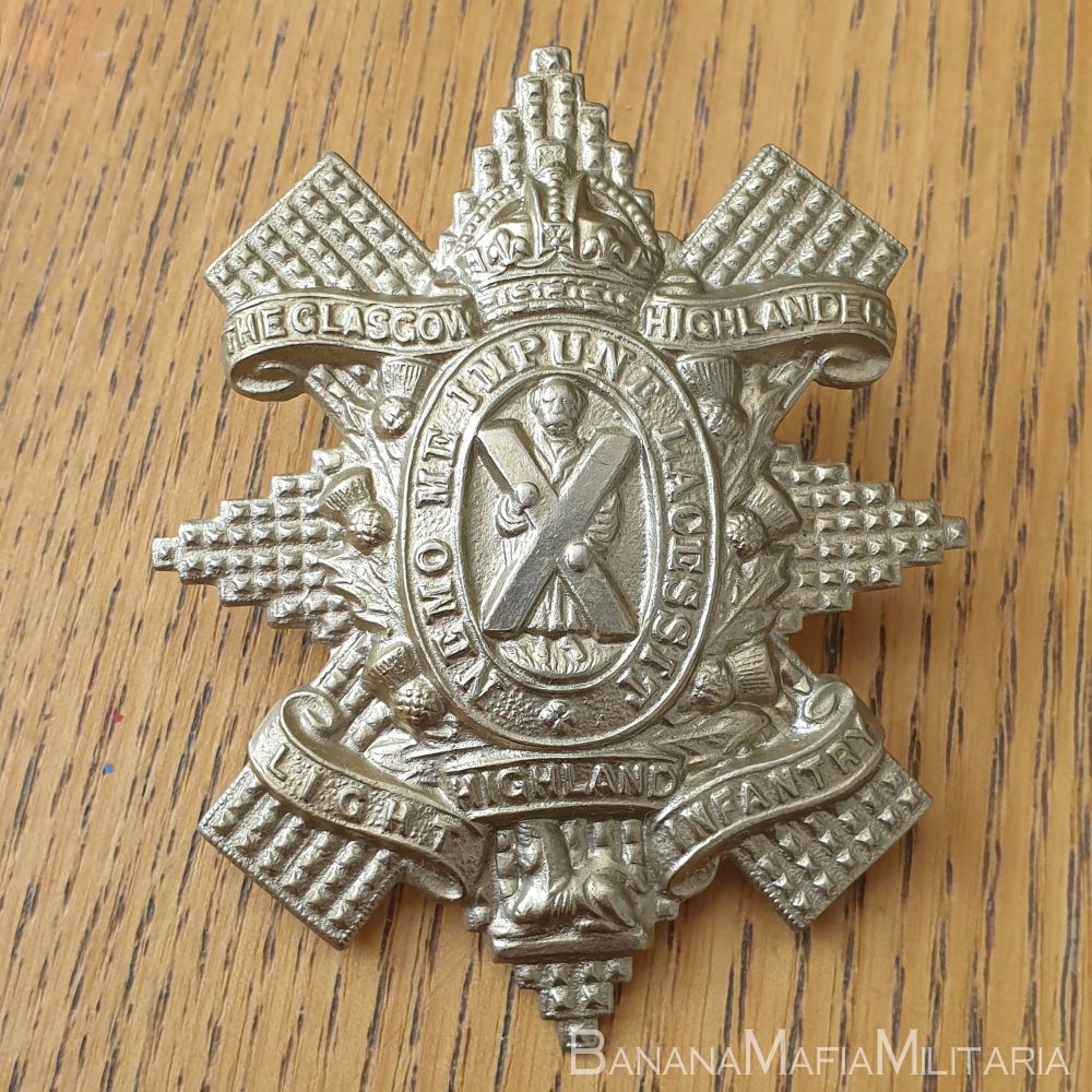 9th Battalion (Glasgow) Highland Light Infantry Scottish Regiment HLI Cap Badge