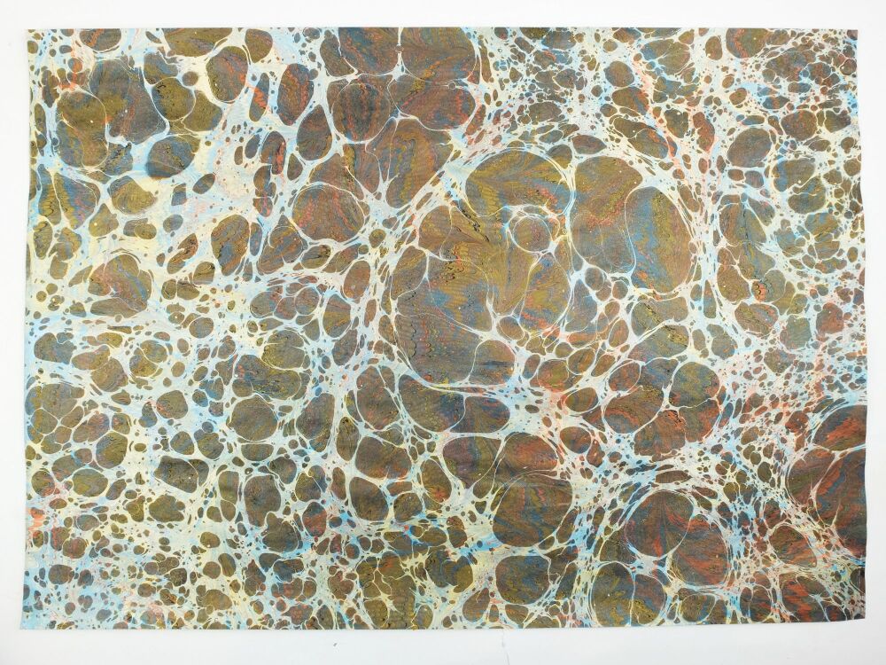 Mixed selection double marble A2 paper sheets