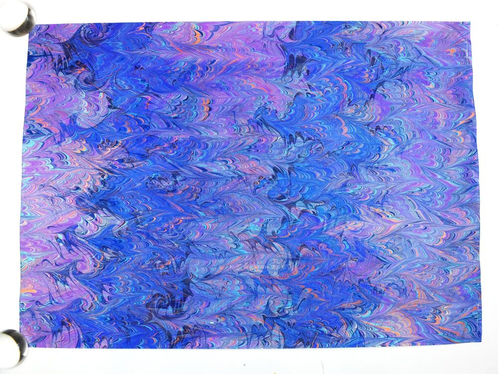 Mixed selection double marble A2 paper sheets