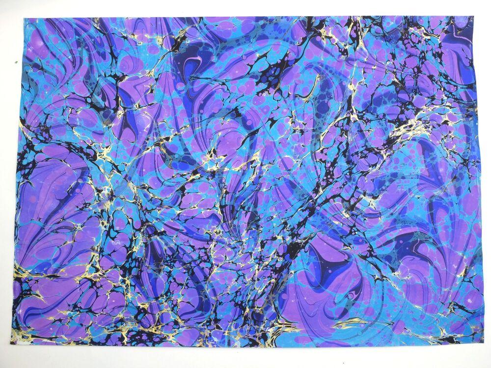Mixed selection double marble A2 paper sheets