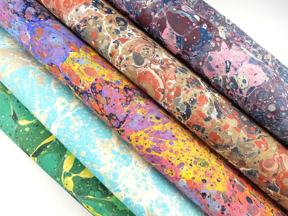 Assorted stone pattern Lapidarium multiple choice marbled A2 paper design