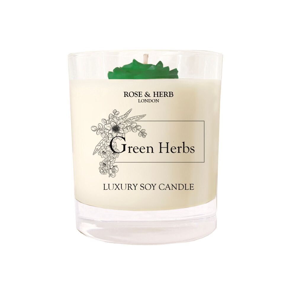 GREEN HERBS - Deluxe Soy Candle