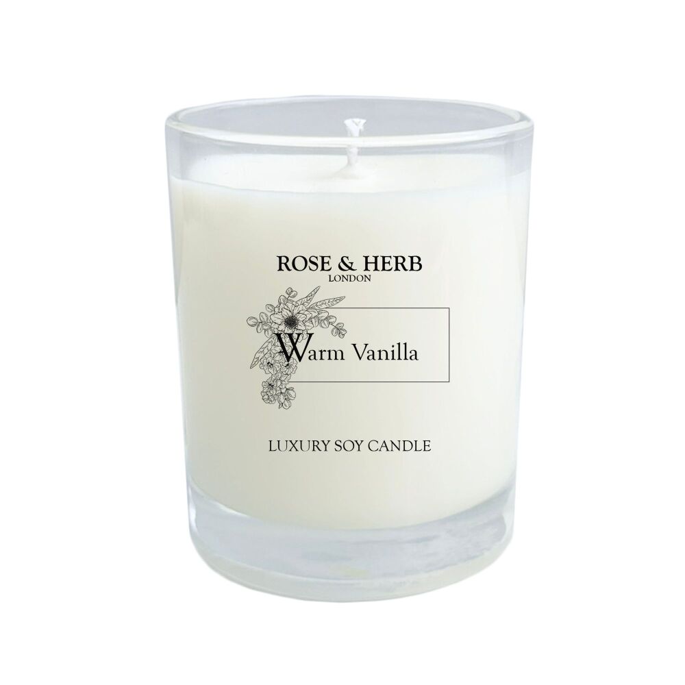 WARM VANILLA - Deluxe Soy Candle