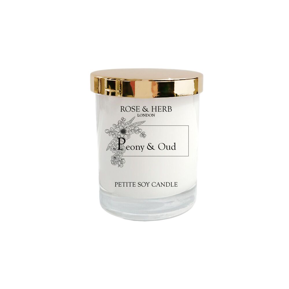 PEONY & OUD ~ Petite Soy Candle