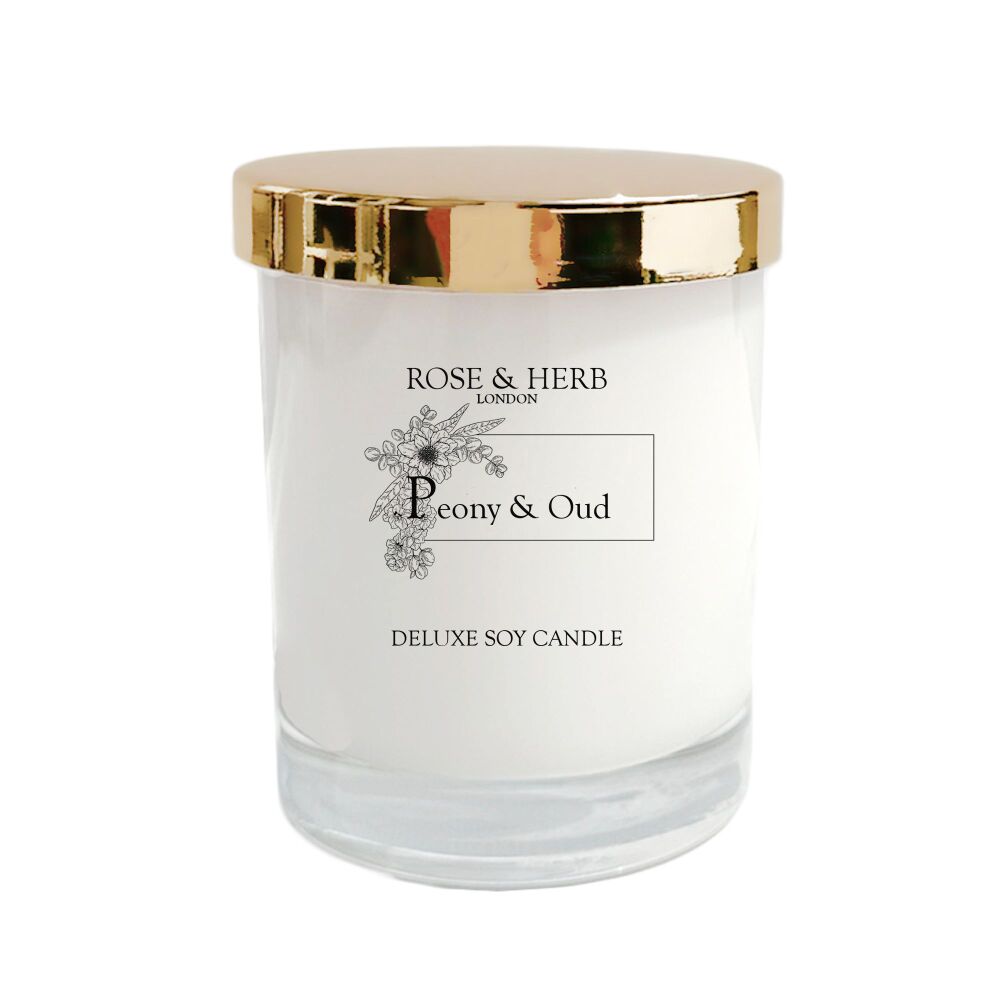 PEONY & OUD - Deluxe Soy Candle