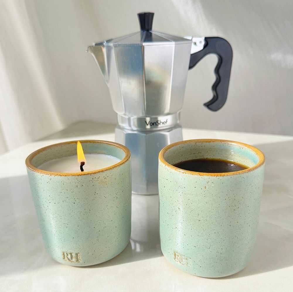 CINNAMON TEAL Coffee Cup Candle