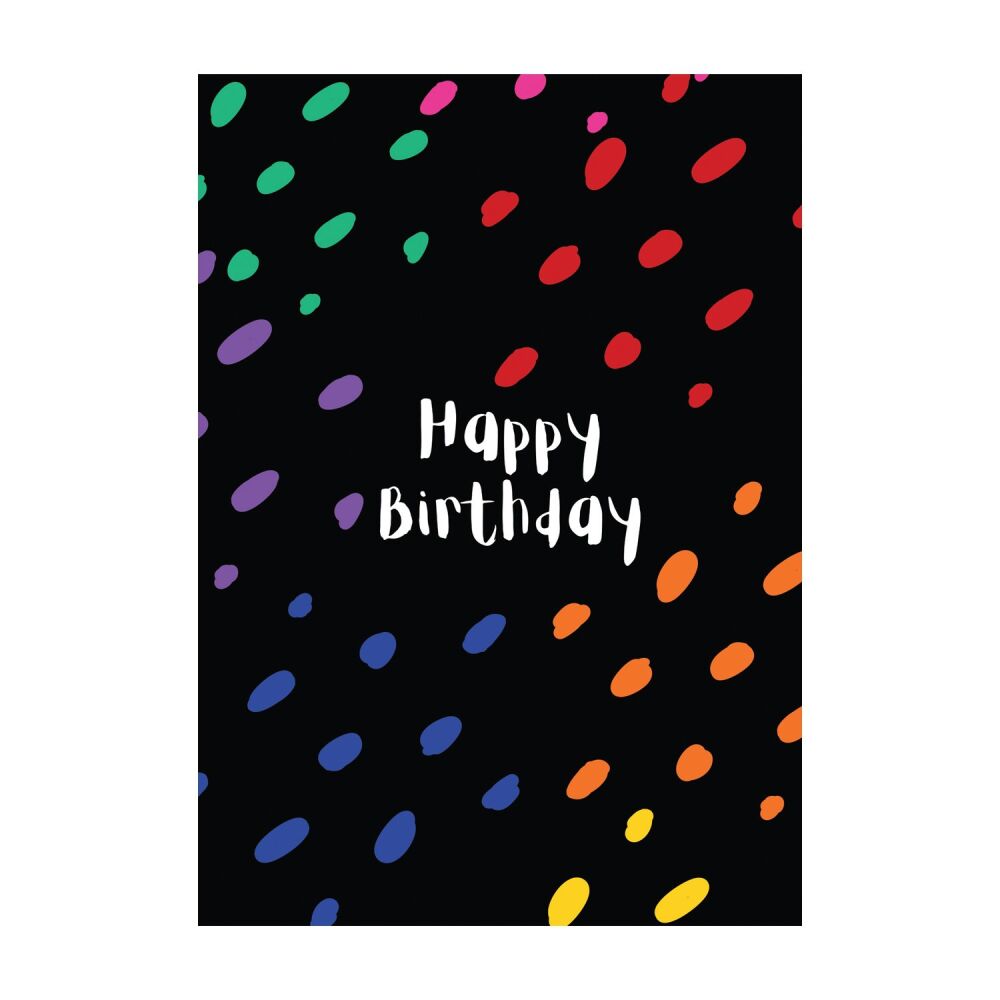 Colourful Happy Birthday Greeting Card