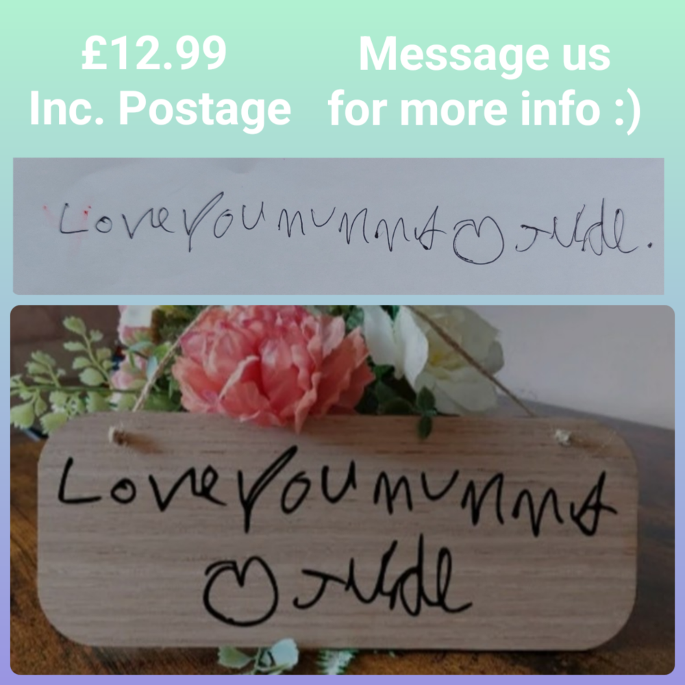 Handwriting Plaques