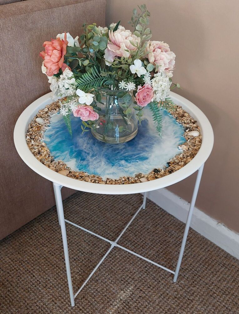 Beach Themed Side Table.