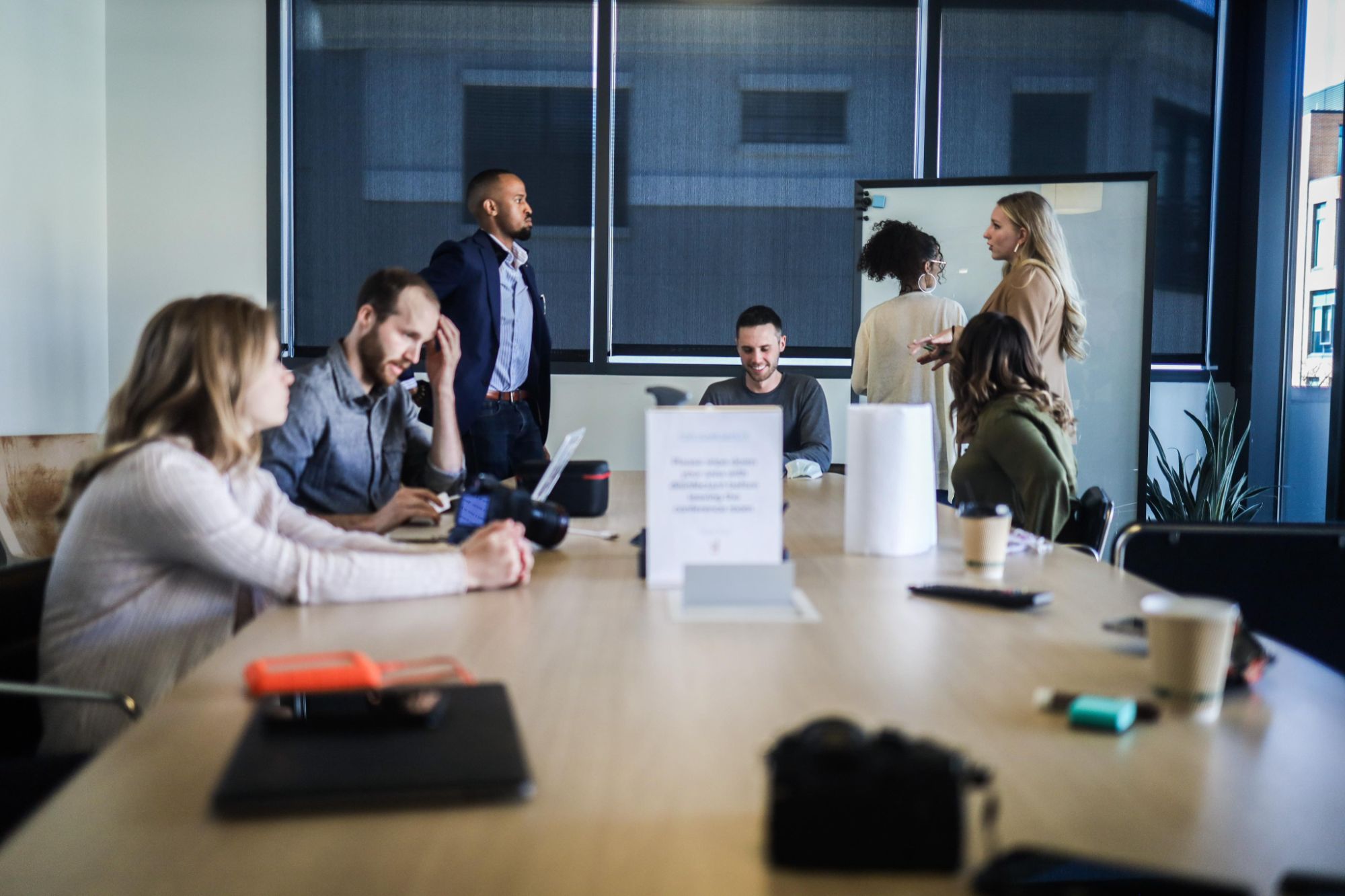 Image of a team in a workplace