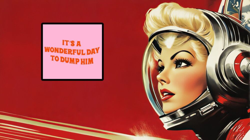 it's a wonderful day to dump him