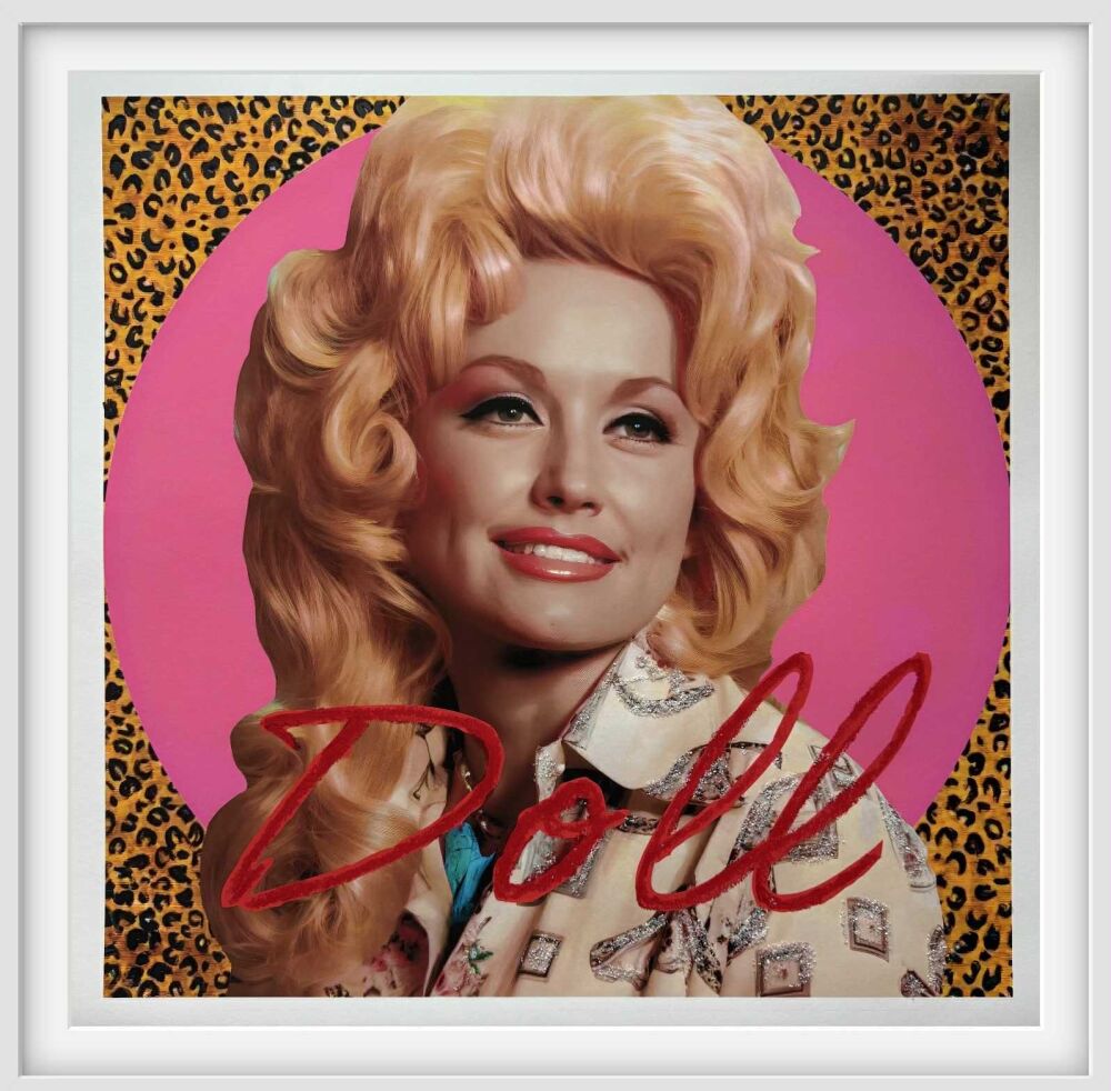 DOLL original 80x80cm framed