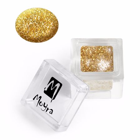 Coloured Acrylic Glitter collection 107  Gold Shimmer 3.5g