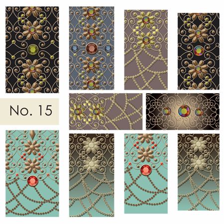 Water nail art stickers 15