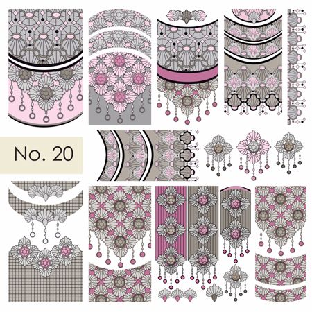 Water nail art stickers 20