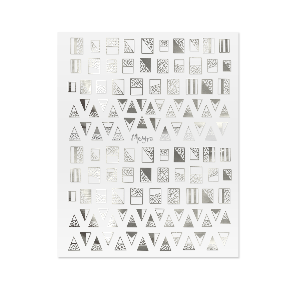 Self Adhesive Nail Art Stickers 03 Silver