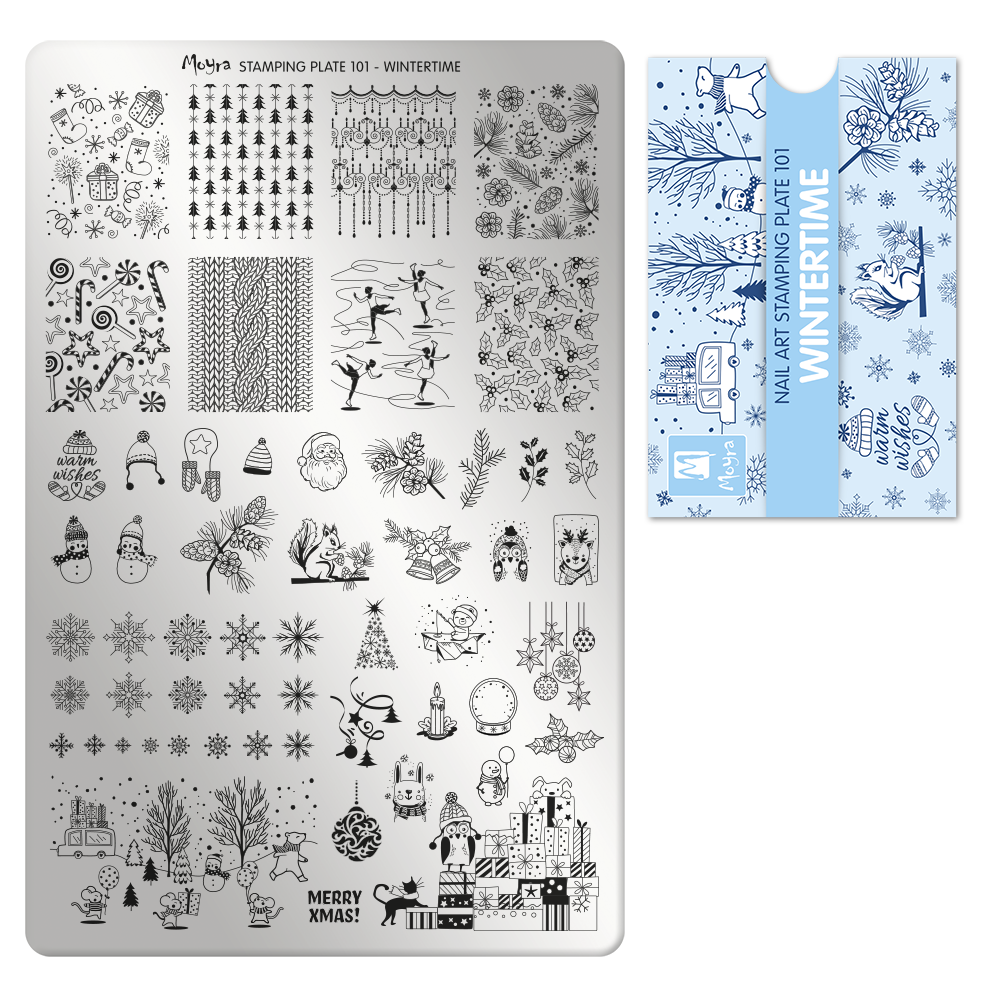 Stamping Plate A101  Wintertime