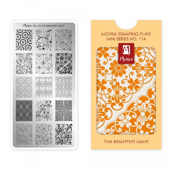 Moyra mini stamping plate 114 - The brightest light