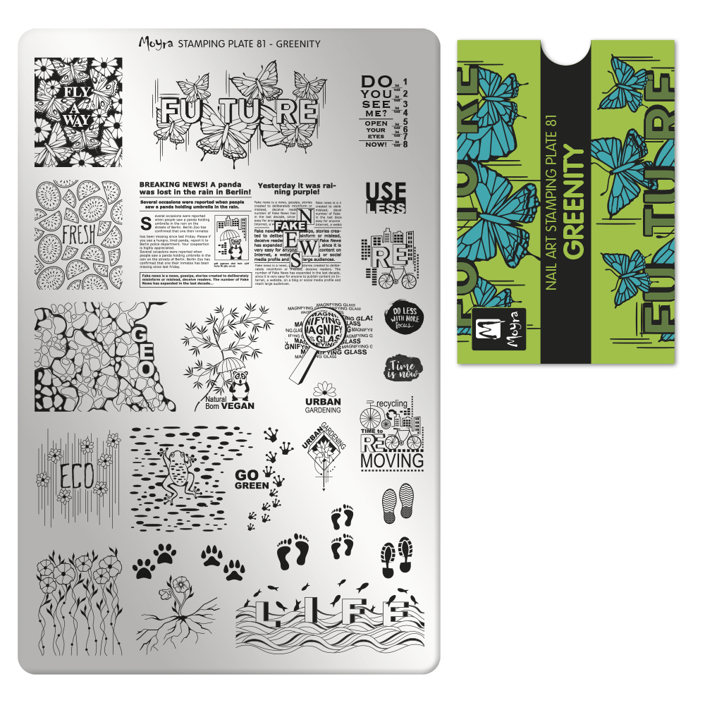 Moyra Stamping Plate 081 Greenity