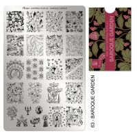 Stamping plate 63 - Baroque Garden