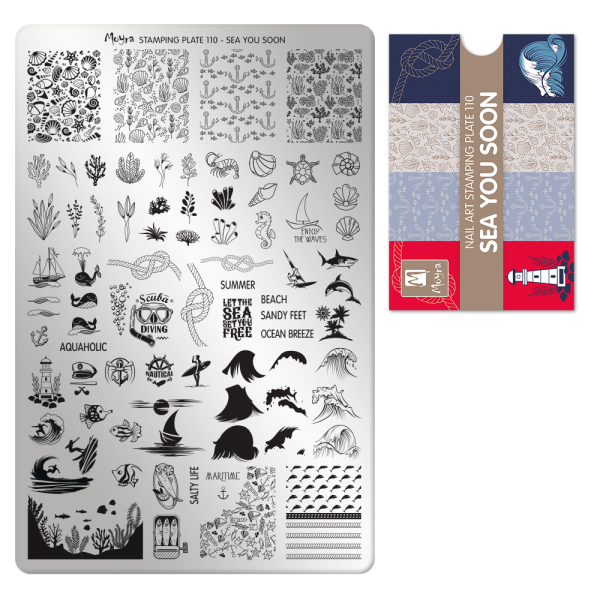 Stamping Plate A110 Sea You Soon