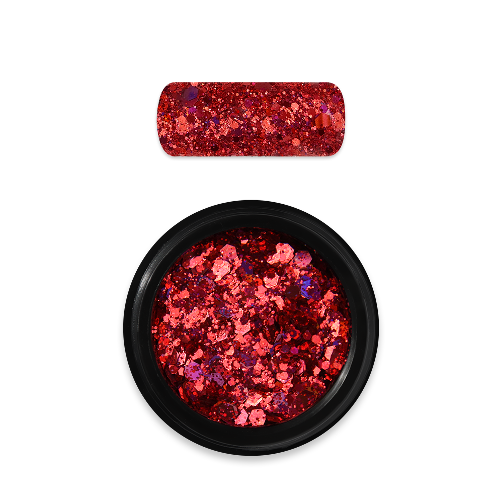 Holo Glitter Mix 11 Red (Pre order only.  Dispatch from 14th March 2022)