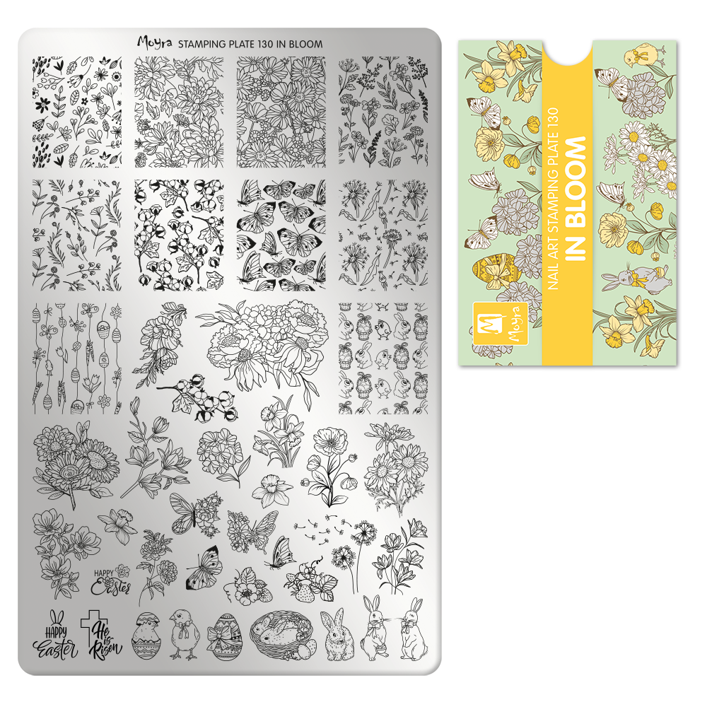 Stamping Plate A130 In Bloom