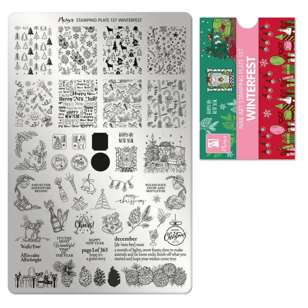 Stamping Plate A137 Winterfest