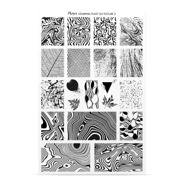 Stamping Plate A134 Textures 3 Try on sheet