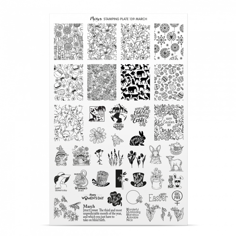 Moyra Stamping Plate 139 Gothanical - Try On Sheet