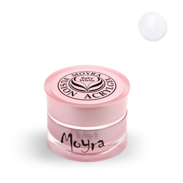 Moyra Fusion Acrylgel - Baby White 5g trial size