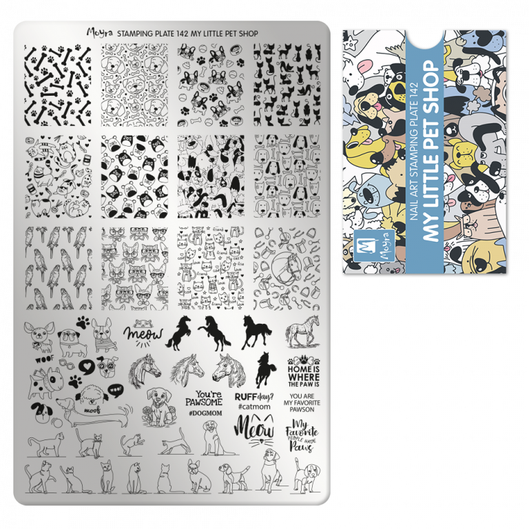 Stamping Plate A142 My Little Pet Shop