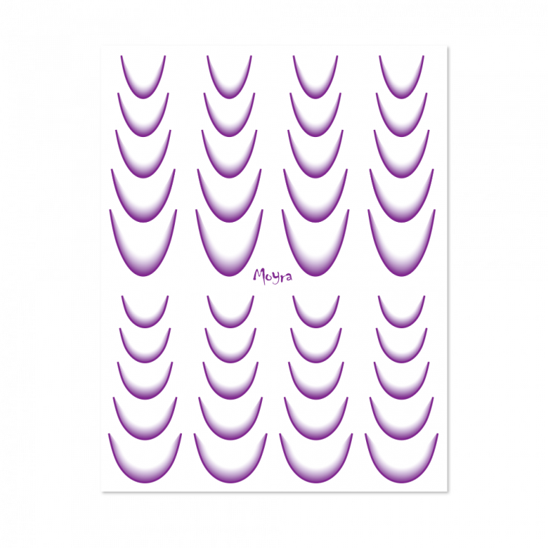 Moyra Water Transfer Stickers - 07 Ombré Purple