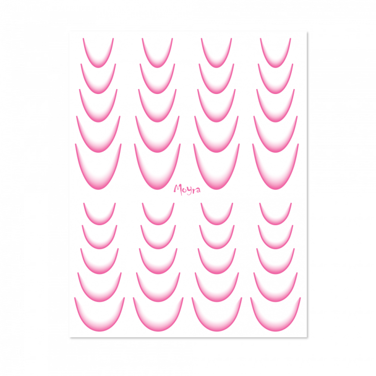 Moyra Water Transfer Stickers - 08 Ombré Pink