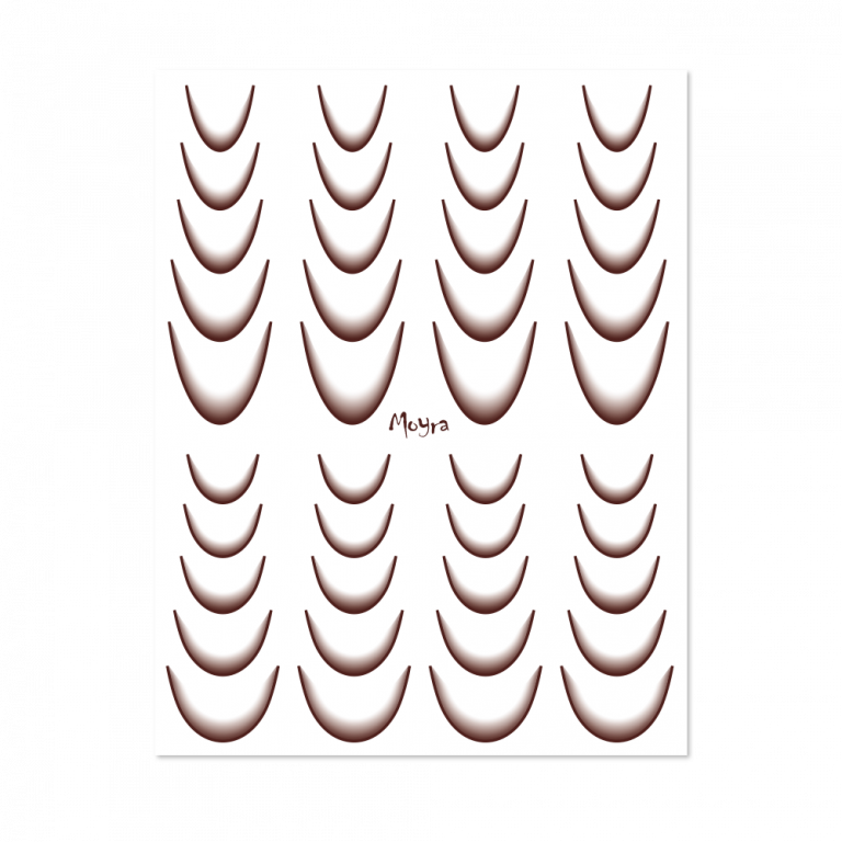 Moyra Water Transfer Stickers - 09 Ombré Brown