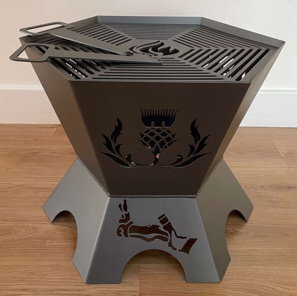 Hexagonal High Fire Pit -  Scottish Sheep Shearing 