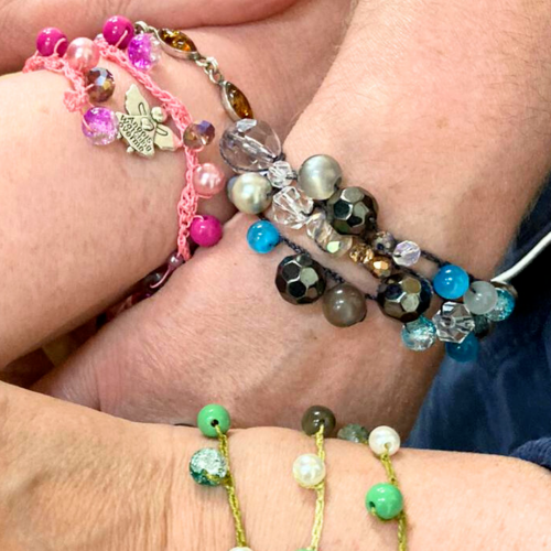 FIZZ FRIDAY - Crochet Beaded Wrap Bracelets