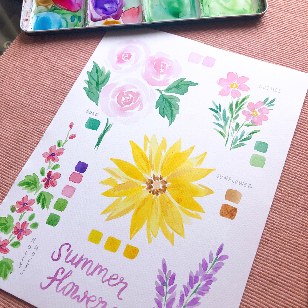 Paint Summer Flowers in Watercolours - Sunday 26th May - 10am - 12pm