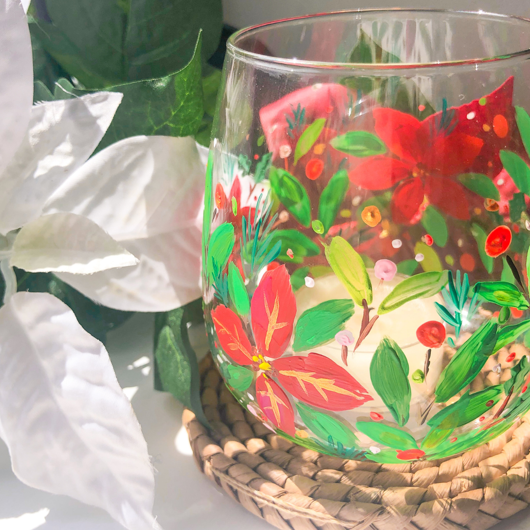 Paint a Glass Tea light Holder - Sunday 23rd November - 2pm - 4pm