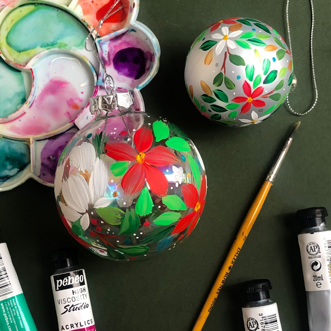 Paint a Glass Bauble - Sunday 7th December - 1pm - 3pm